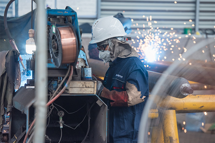 青海网架焊接车间